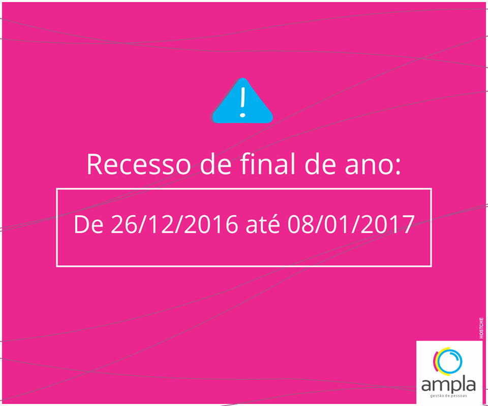 Boas festas. Feliz 2017...
