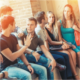 POSTURA NA FACULDADE, COLEGAS E AMIGOS